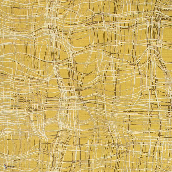 Entangle behang in Mustard van Kelly Wearstler