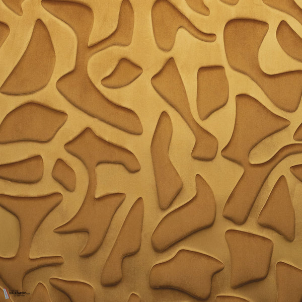 Erosion wallpaper in Ambre by Casamance