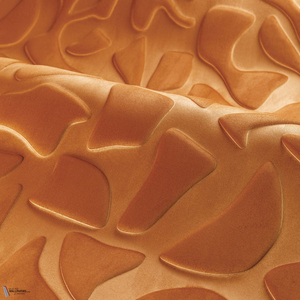 Erosion wallpaper in Terre de Sienne by Casamance