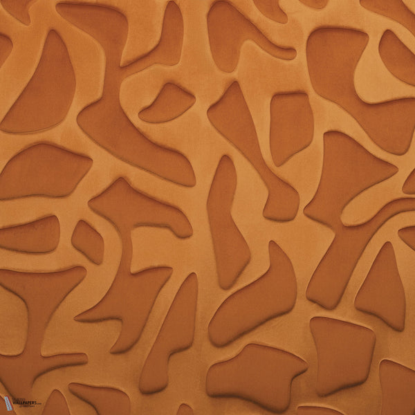 Erosion wallpaper in Terre de Sienne by Casamance