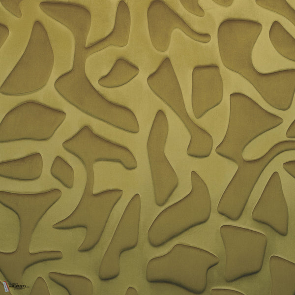 Erosion wallpaper in Vert Olive by Casamance