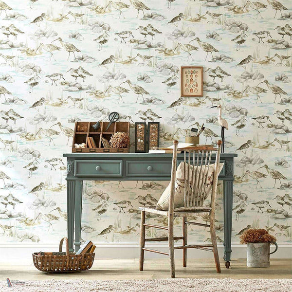 Estuary Birds wallpaper van Sanderson