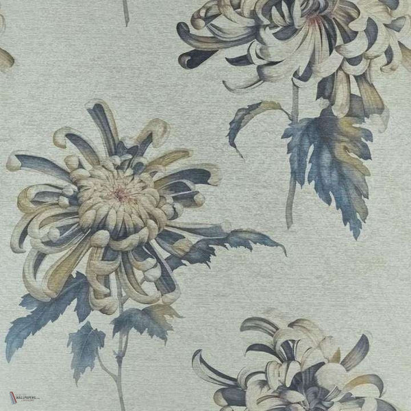 Evelyn behang in Bluestone van Zoffany