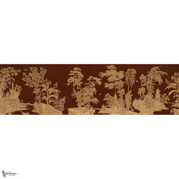 Exotic Chinoiserie behang in Chocolate van Iksel