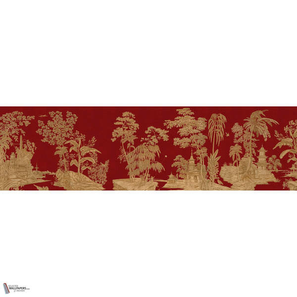 Exotic Chinoiserie behang in Coral van Iksel