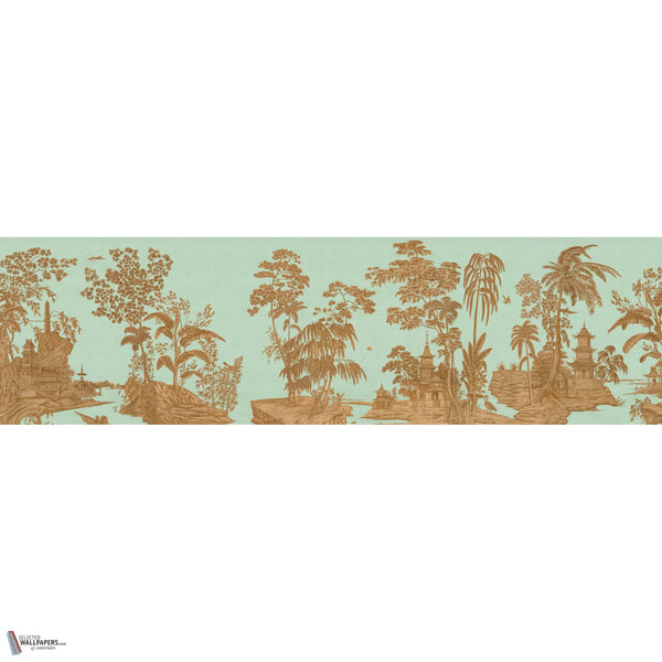 Exotic Chinoiserie behang in Pistachio van Iksel