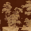 Exotic Chinoiserie behang van Iksel — Chocolate, detail