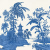 Exotic Chinoiserie Blue & White papel pintado de Iksel — Blue & White, detail