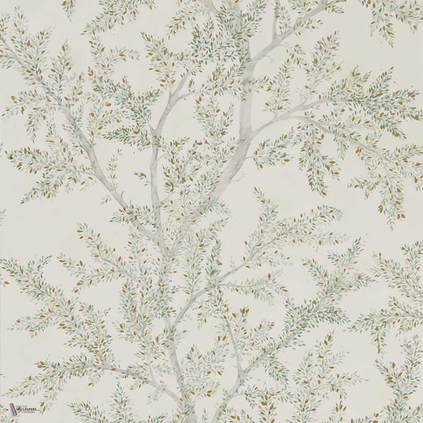 Farthing Wood wallpaper in Sage Grey van Sanderson