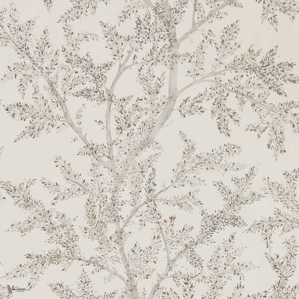 Farthing Wood wallpaper in Silver van Sanderson