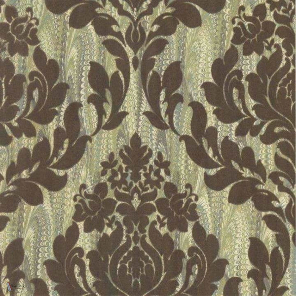 Faversham wallpaper in Moss Green van 1838 wallcoverings
