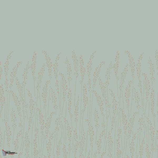 Feather Grass behang in Green Blue van Farrow & Ball