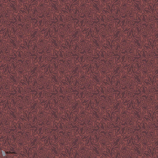 Feuille behang in Eating Room Red van Farrow & Ball