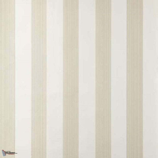 Five Over Stripe behang in Joa's White van Farrow & Ball