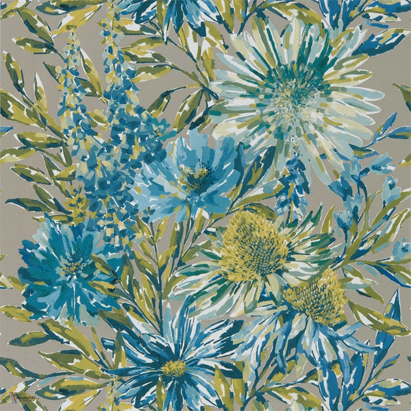 Floreale behang in Cornflower van Harlequin