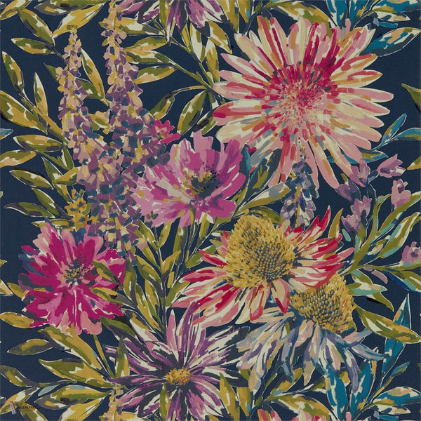 Floreale behang in Heather van Harlequin