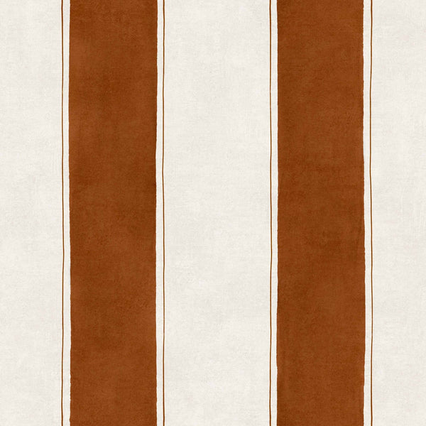 Florentine Stripe wallpaper in Coffee by Coordonne