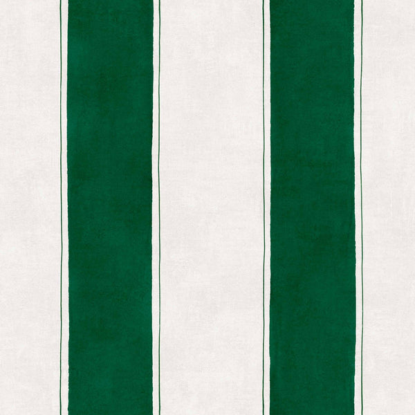 Florentine Stripe wallpaper in Emerald by Coordonne