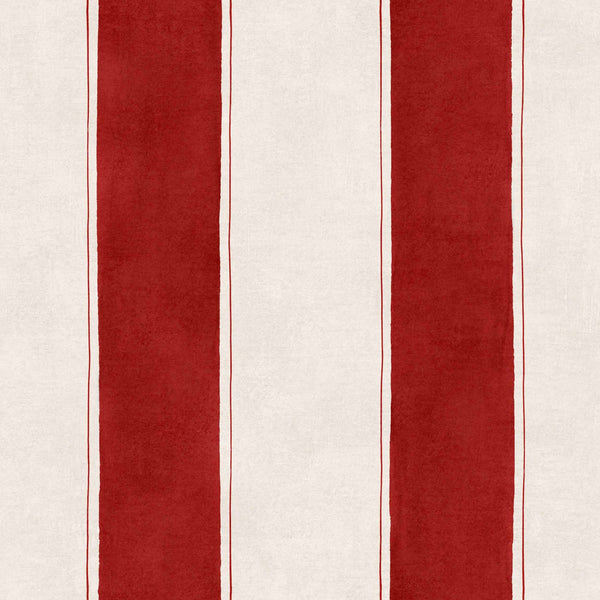 Florentine Stripe wallpaper in Vermilion by Coordonne