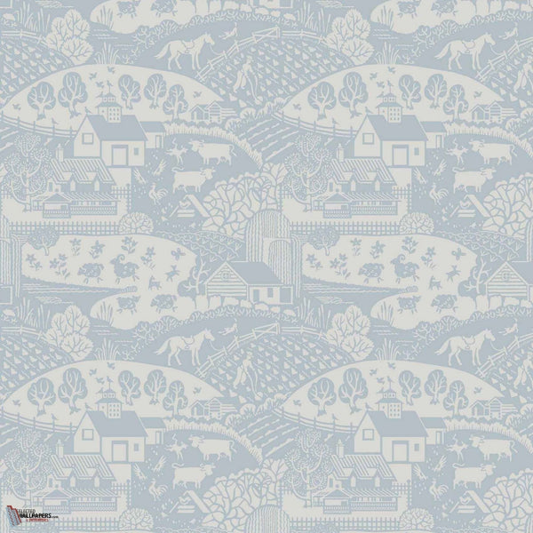 Gable behang in Parma Gray van Farrow & Ball