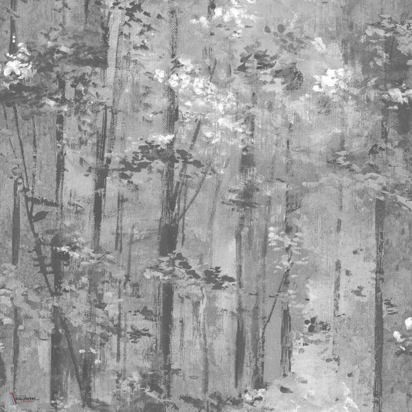 Glade wallpaper in Jet van 1838 wallcoverings