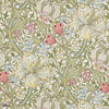 Golden Lily wallpaper in Green/Red van Morris & Co