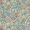 Golden Lily wallpaper in Slate/Manilla van Morris & Co