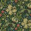Golden Lily wallpaper in Indigo van Morris & Co
