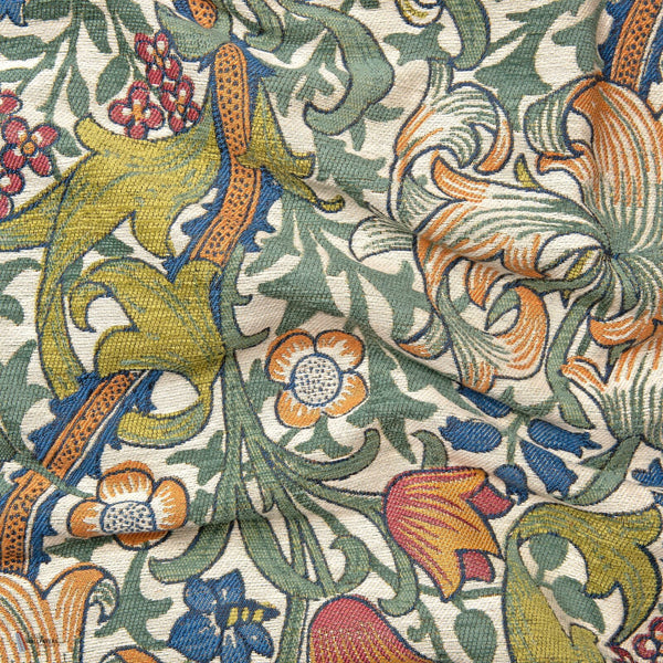 Golden Lily Jacquard Stoff detail