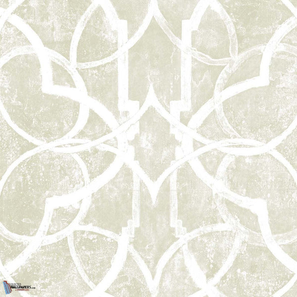 Gothic behang in Vanilla Custard van Texam