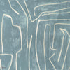 Graffito behang in Deep Sky van Kelly Wearstler