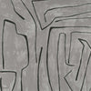 Graffito behang in Graphite van Kelly Wearstler