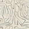 Graffito behang in Linen/Onyx van Kelly Wearstler