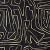 Graffito behang in Onyx Beige van Kelly Wearstler