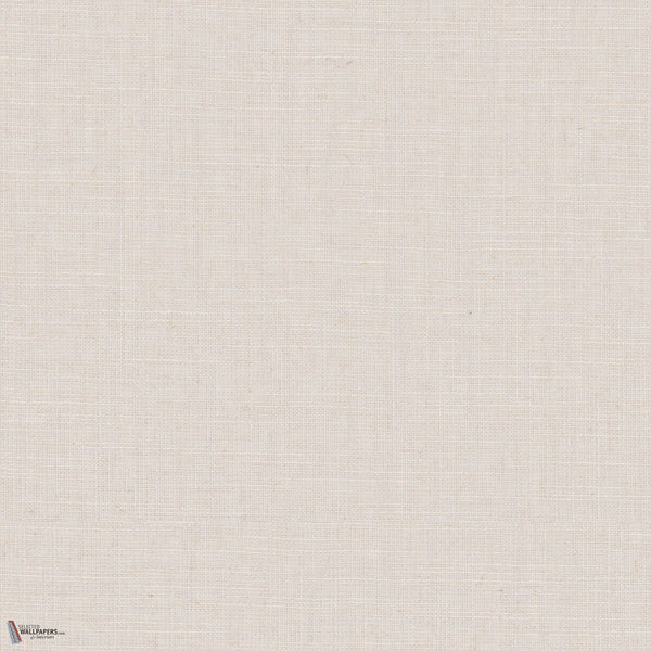 Milky White behang in Plain Linen van Greenland