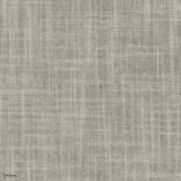 Oatmeal Linen carta da parati in Mist Gray di Greenland