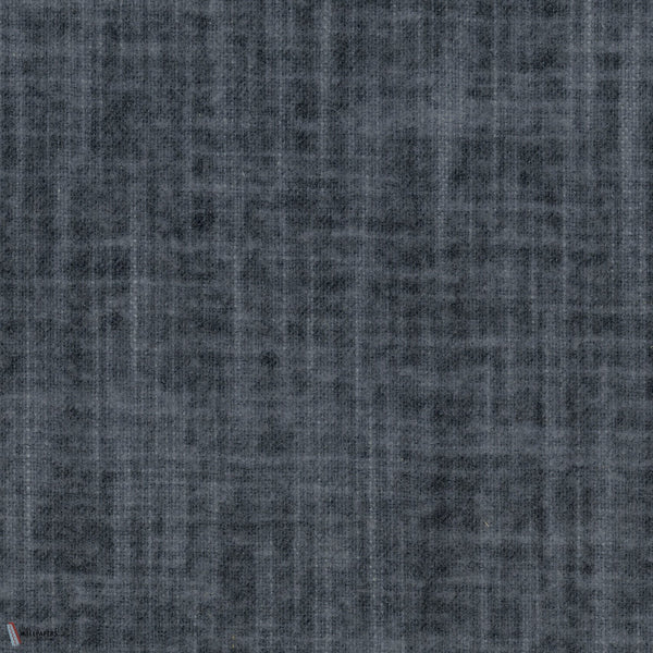 Oatmeal Linen carta da parati in Navy Gray di Greenland
