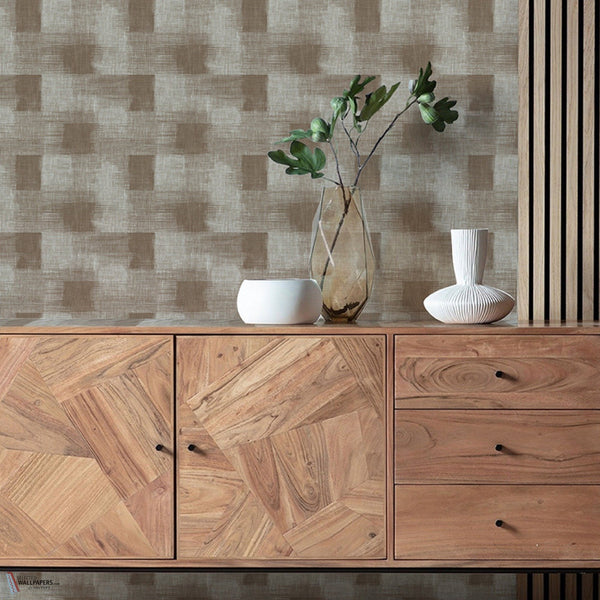 Woven Wheat wallpaper by Greenland — interior
