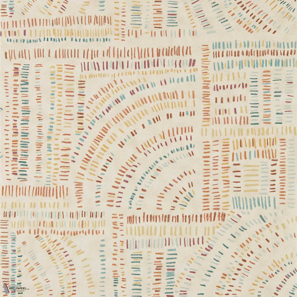 Frescoes behang in Pumice/Jasper/Amber van Harlequin