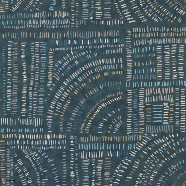 Frescoes behang in Sapphire/Kyanite/Quartz van Harlequin