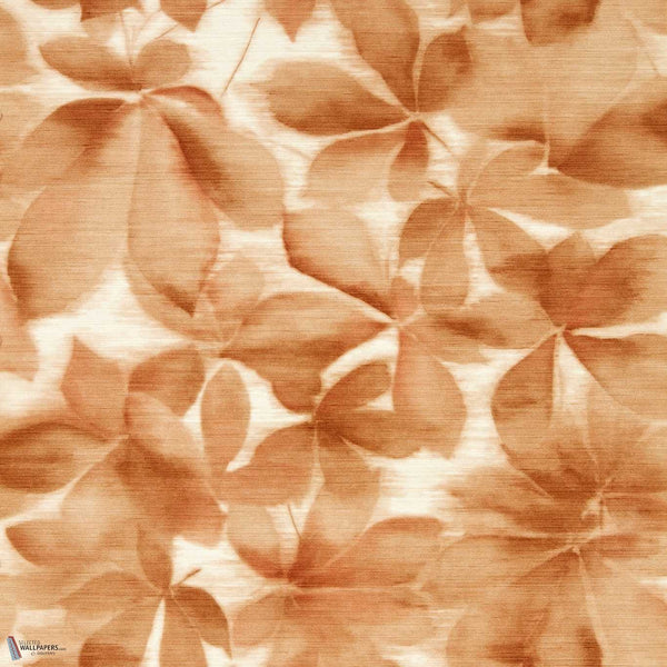 Grounded Wide Width behang in Baked Terracotta/Parchment van Harlequin