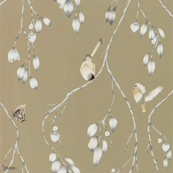 Iyanu behang in Linen/Blush van Harlequin