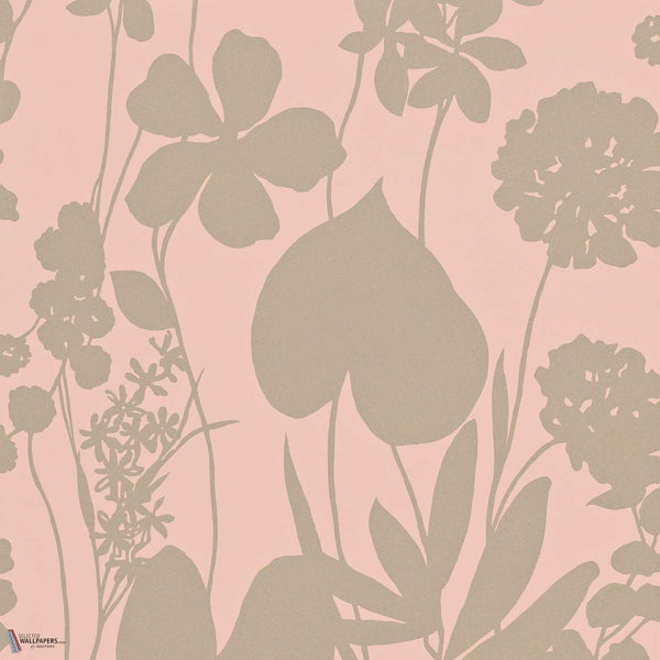 Nalina wallpaper in Peach by Harlequin