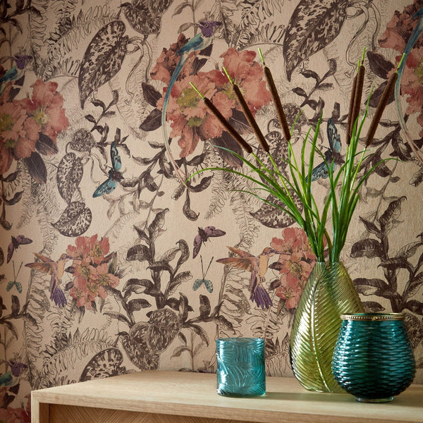 Hedgerow Tapete in Copper von 1838 wallcoverings