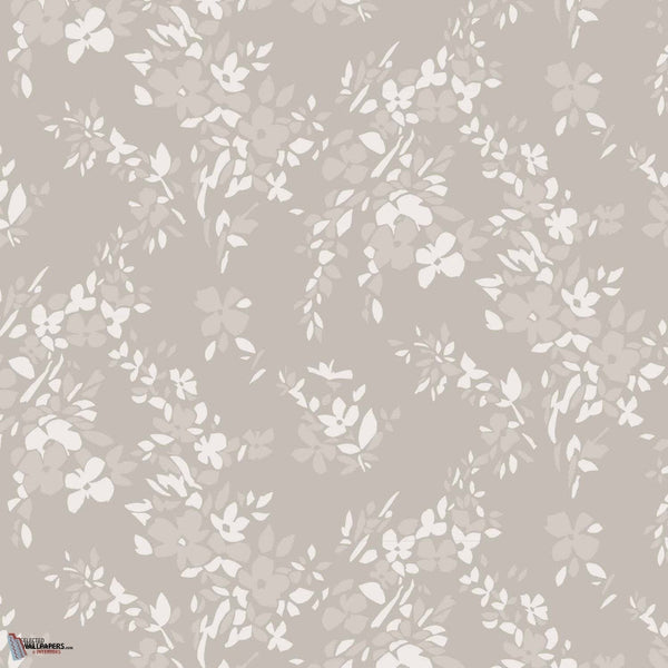 Hegemone wallpaper in Stone van Farrow & Ball