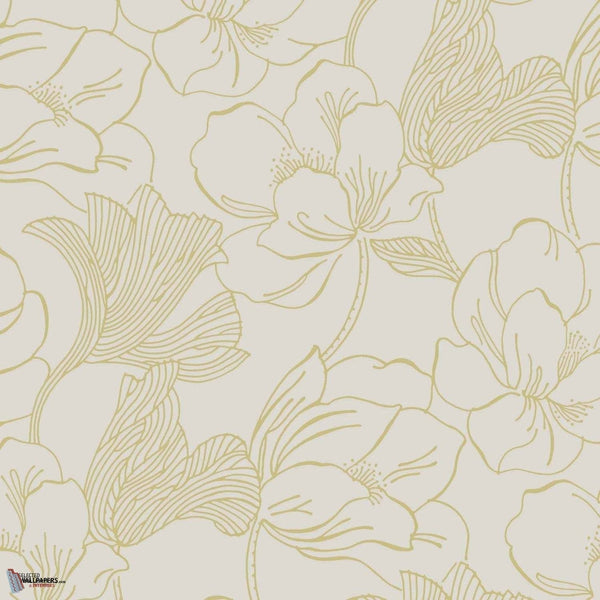 Helleborus behang in Churlish Green van Farrow & Ball