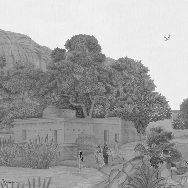 Hindustan behang van Iksel — Grey Tones, detail
