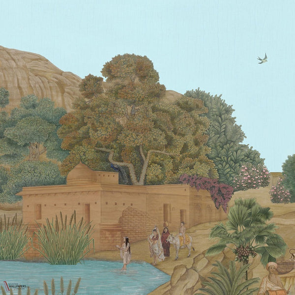 Hindustan behang van Iksel — Multicolor, detail