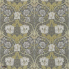 Honeysuckle and Tulip wallpaper in Charcoal/Gold van Morris & Co