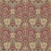 Honeysuckle and Tulip wallpaper in Red/Gold van Morris & Co